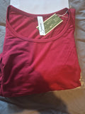 sosolism burgundy camisole lightweight fabric, perfect for maternity wear, brand new in packs