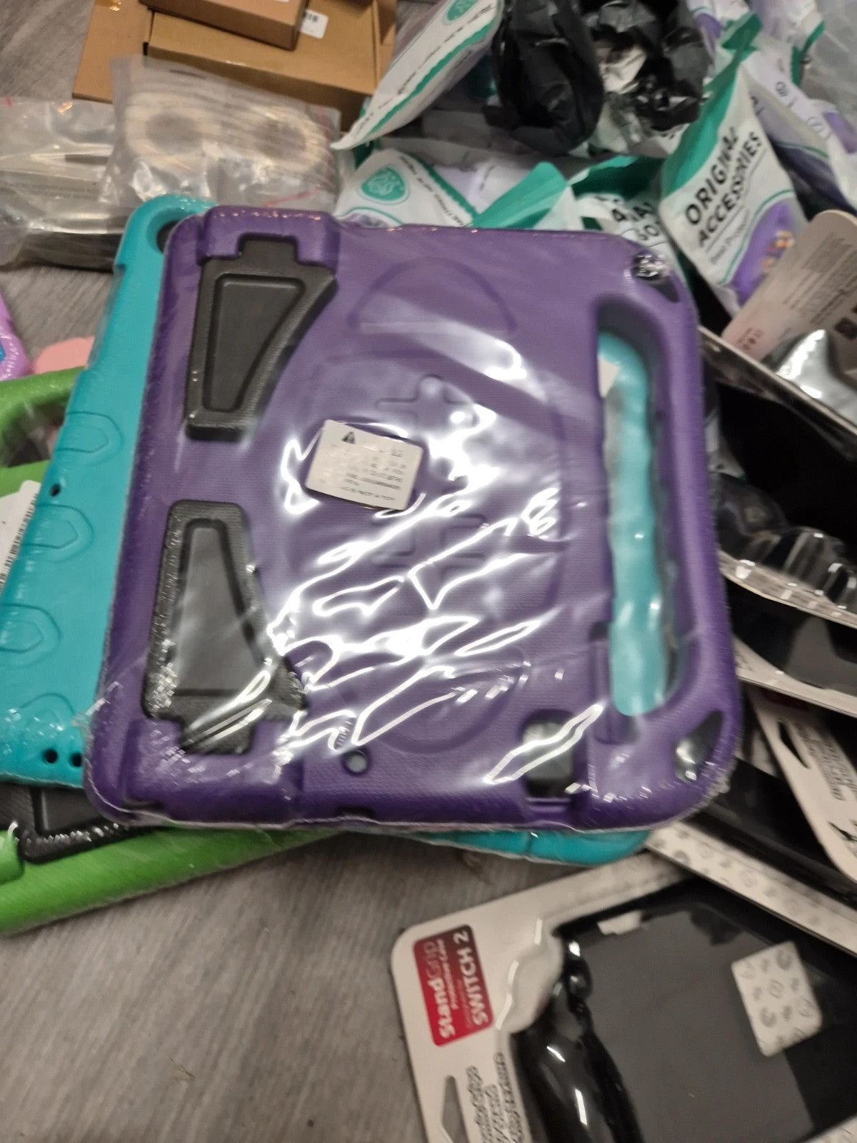Accessories multi iPad cases assorted sizes, brand new with various colors and designs.