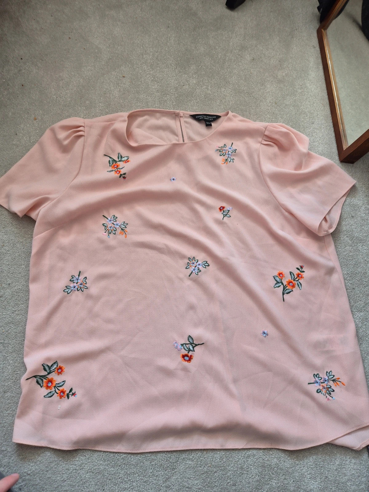 Dorothy Perkins pink top size 16 BNWOT with no visible logo or pattern.