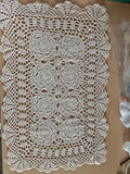 Source Unknown cream tablecloth clips and weights, new in packaging.