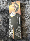 EMS black electric massager in box with sleek design and user-friendly interface.
