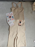 Shapermint beige shapewear top and shorts set, new with tags, size XS/S and S.