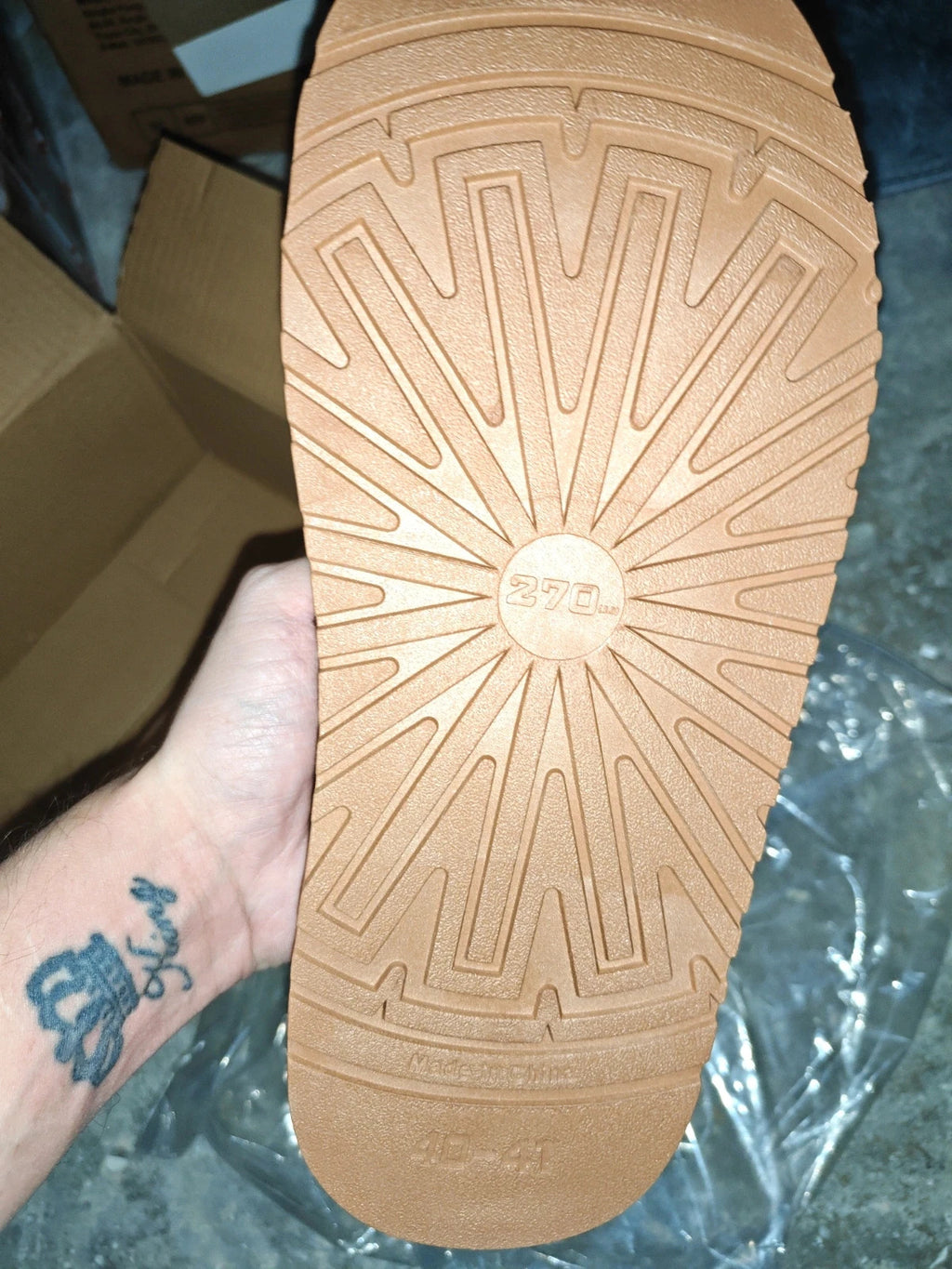 NO LABEL brown faux suede moccasin slippers with fur lining, cozy winter footwear.
